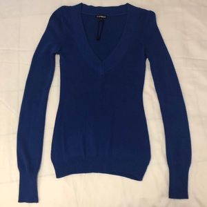 Royal blue v-neck Express ladies sweater- great condition!